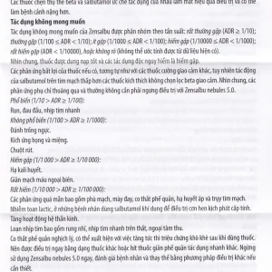 Thuốc Zensalbu 5mg CPC1HN kiểm soát co thắt phế quản mạn, điều trị hen nặng cấp tính (2 vỉ x 5 ống)