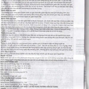 Thuốc Zestril 5mg AstraZeneca điều trị tăng huyết áp, suy tim (2 vỉ x 14 viên)