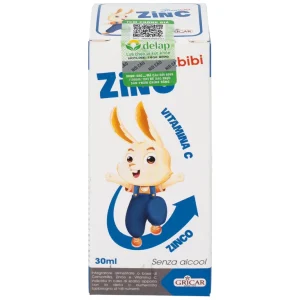 Siro Smartbibi Zinc GRICAR bổ sung kẽm, vitamin C giúp tăng sức đề kháng, cải thiện tình trạng biếng ăn (30ml)