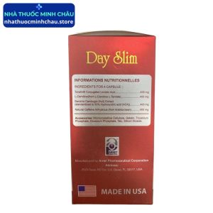 Viên Uống Giảm Cân Day Slim: Hỗ Trợ Tăng Cường Chuyển Hóa Mỡ (Hộp 30 Viên, Nhập Khẩu Mỹ)