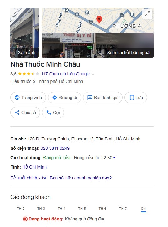 Hình ảnh Nhà thuốc Minh Châu Trường Chinh trên Google Maps
