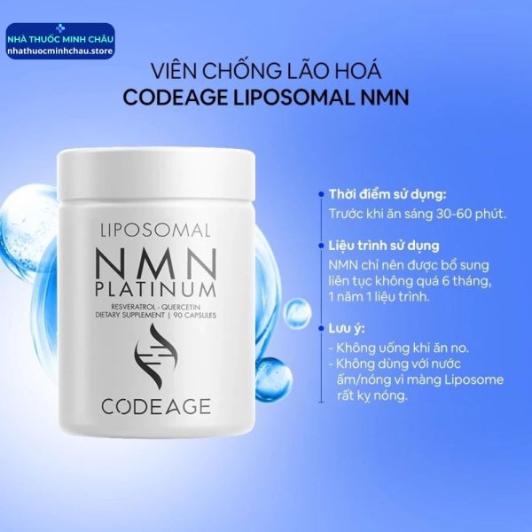 Viên Uống Codeage Liposomal NMN Của Mỹ - Hỗ Trợ Chống Lão Hóa Tế Bào