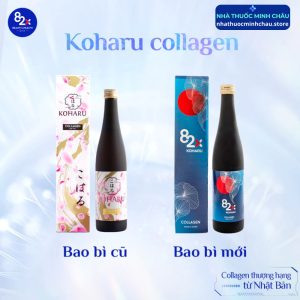 Combo 3 Chai Collagen Koharu 82X Nhật Bản (500ml/Chai) - Hỗ Trợ Đẹp Da, Chống Lão Hóa