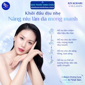 Combo 3 Chai Collagen Koharu 82X Nhật Bản (500ml/Chai) - Hỗ Trợ Đẹp Da, Chống Lão Hóa