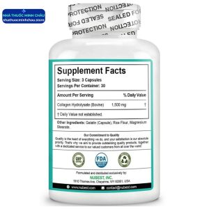 Viên Uống Collagen NuBest Của Mỹ (Lọ 90 Viên) - Hỗ Trợ Đẹp Da, Chống Lão Hóa