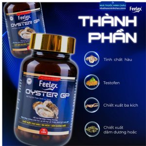 Feelex Oyster GP (Hộp 60 Viên) - Hỗ Trợ Tăng Cường Sinh Lực & Sinh Lý Nam