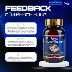 Feelex Oyster GP (Hộp 60 Viên) - Hỗ Trợ Tăng Cường Sinh Lực & Sinh Lý Nam