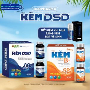 Viên Uống Kẽm DSD 30 Ngày 60 Ngày - Hỗ Trợ Tăng Đề Kháng, Đẹp Da & Tóc