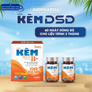 Viên Uống Kẽm DSD 30 Ngày 60 Ngày - Hỗ Trợ Tăng Đề Kháng, Đẹp Da & Tóc