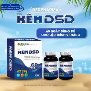 Viên Uống Kẽm DSD 30 Ngày 60 Ngày - Hỗ Trợ Tăng Đề Kháng, Đẹp Da & Tóc