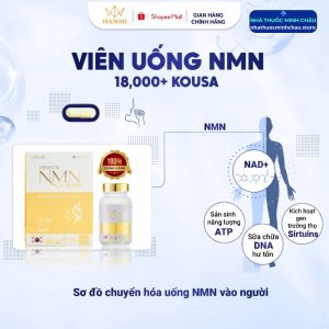 Viên Uống NMN 18000+ Kousa Hàn Quốc (Hộp 90 Viên) - Hỗ Trợ Trẻ Hóa Da & Sức Khỏe