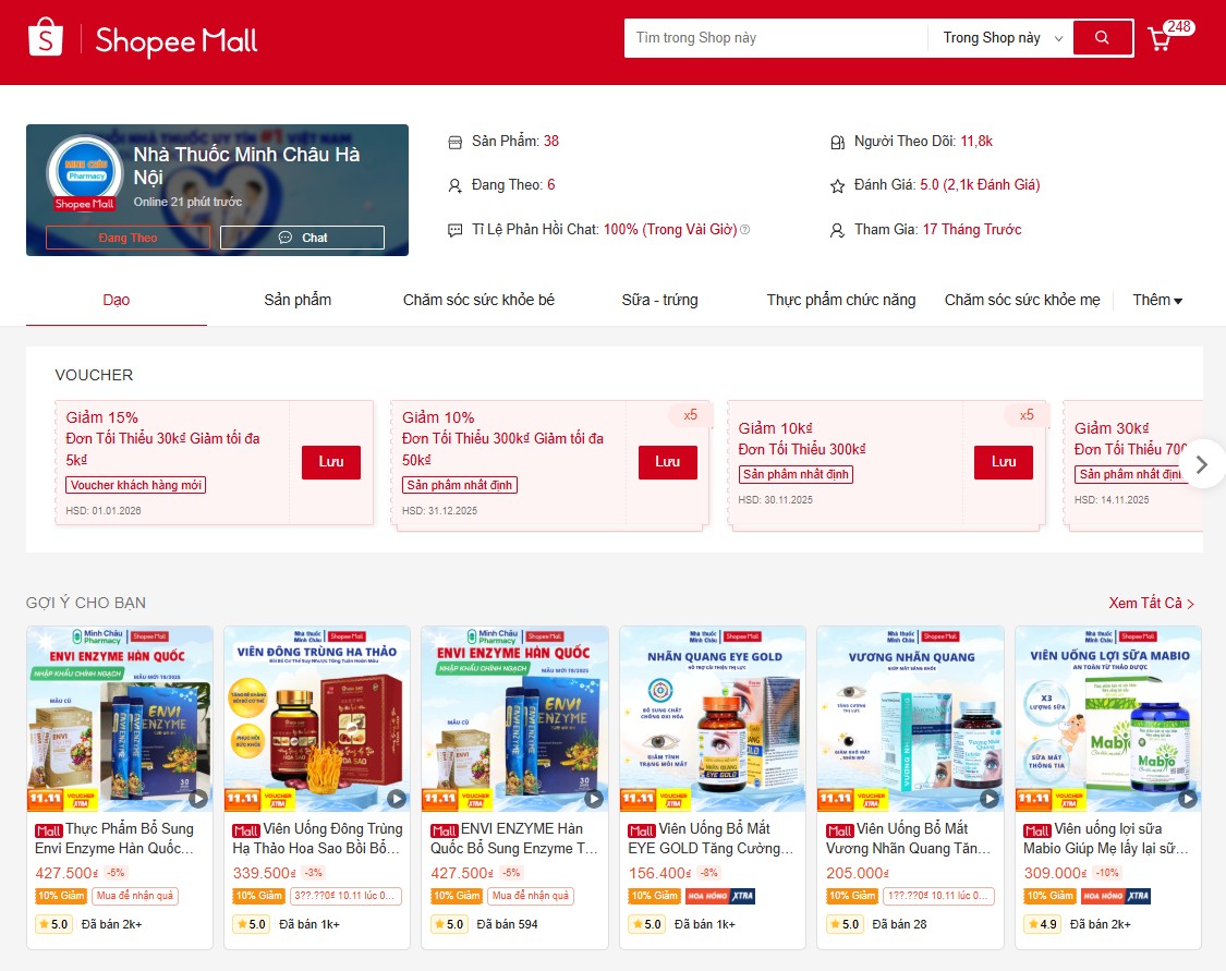 NHÀ THUỐC MINH CHÂU - MINH CHÂU PHARMACY