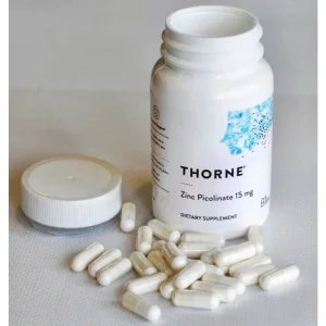 Viên Uống Kẽm Hữu Cơ Thorne Zinc Bisglycinate 30mg (60 Viên) - Hấp Thu Cao, Hỗ Trợ Miễn Dịch & Da