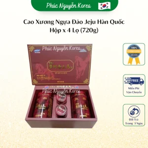 Cao Xương Ngựa JeJu Hàn Quốc (Hộp 4 Lọ) - Hỗ Trợ Bổ Sung Canxi, Xương Khớp Chắc Khỏe