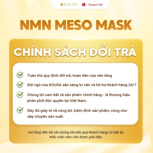 Mặt Nạ NMN Meso Kousa (Hộp 5 Miếng) - Hỗ Trợ Sáng Da & Chống Lão Hóa