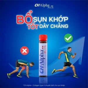 Nước Uống CH-Alpha PLUS (Đức) - Hỗ Trợ Sụn Khớp Linh Hoạt (Hộp 30 Ống)