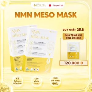 Mặt Nạ NMN Meso Kousa (Hộp 5 Miếng) - Hỗ Trợ Sáng Da & Chống Lão Hóa