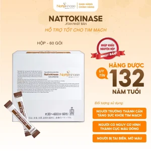 Nattokinase Jintan Nhật Bản (Hộp 60 Gói) - Hỗ Trợ Hoạt Huyết, Giảm Nguy Cơ Cục Máu Đông